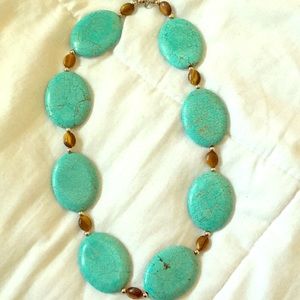 Turquoise stone necklace